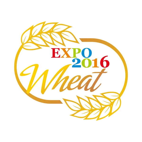 Logo du blé Résumé Conception des produits végétaux du marché — Image vectorielle