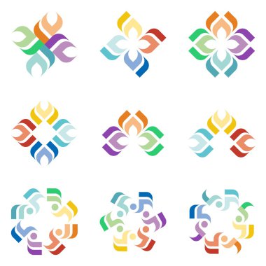 Soyut Vektör Tasarımı Grafik Logosu Fikri