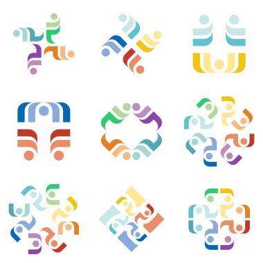 Soyut Vektör Tasarımı Grafik Logosu Fikri