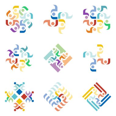 Soyut Vektör Tasarımı Grafik Logosu Fikri