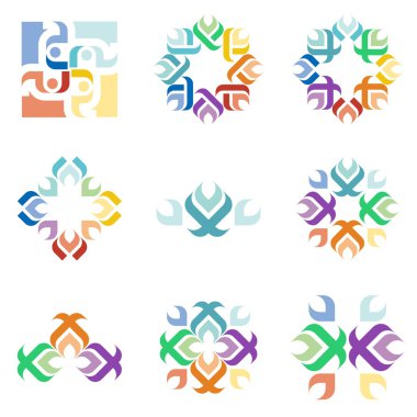 Soyut Vektör Tasarımı Grafik Logosu Fikri