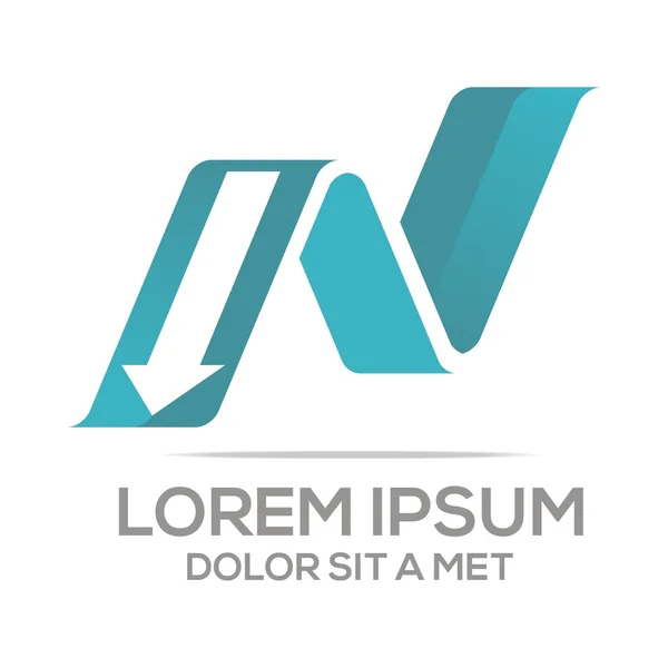 Logo-Vektorpfeil-Design — Stockvektor