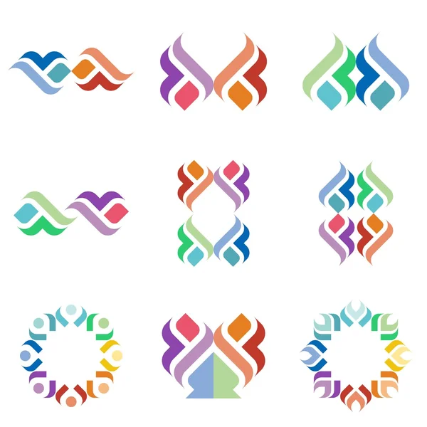 Idea abstracta del logotipo gráfico del diseño vectorial — Archivo Imágenes Vectoriales
