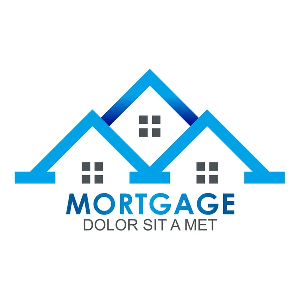 Real estate mortgage home construction company vector — Stockvector