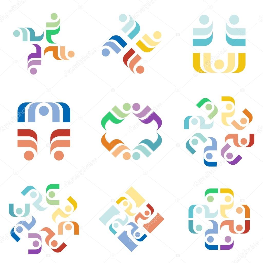 Creative, shape, futuristic, initials, sign, style, typographic, font, management, business, circle, company, concept, customizable, design, graphic, icon, identity, inside, logo, logotype,