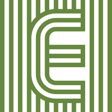 Logo Letter Line E Alphabet Vector Design