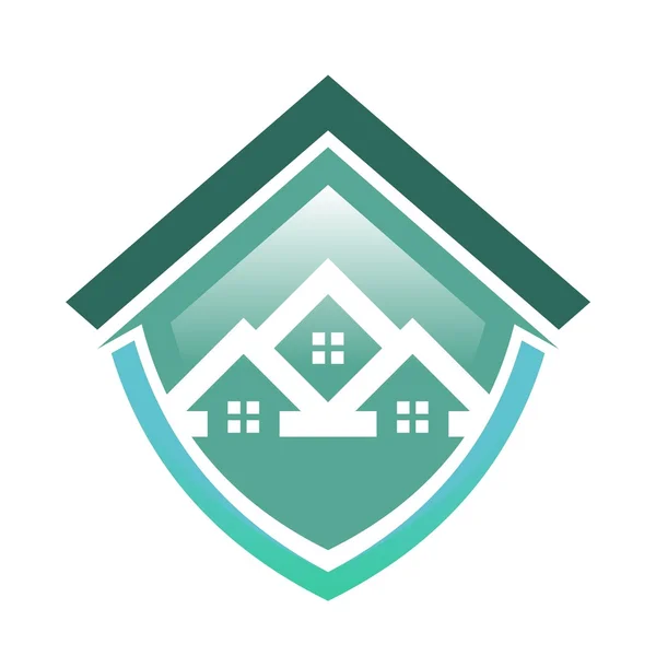Real estate mortgage home construction company vector — Wektor stockowy