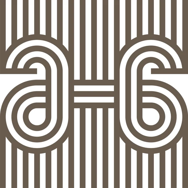 Logo Letter Line AG Alphabet Vector Design — Stock Vector