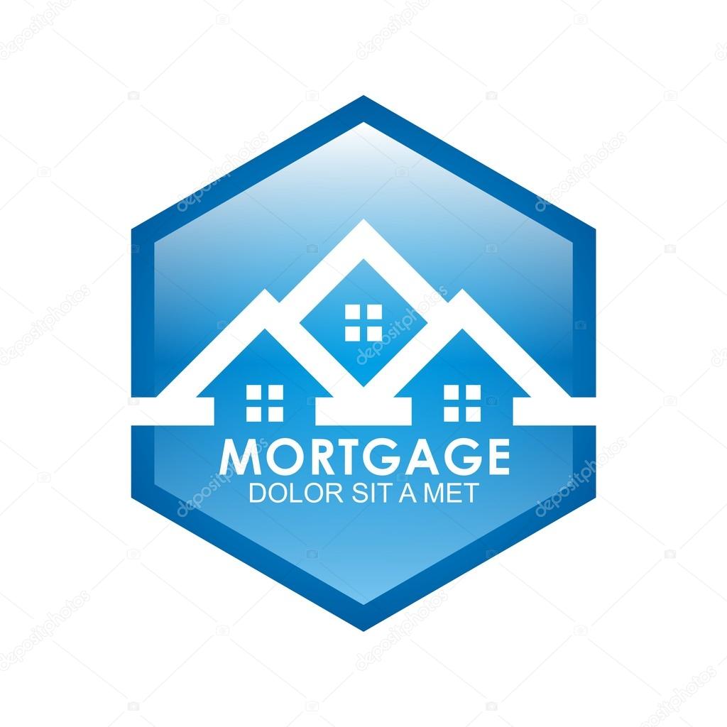 Real estate mortgage home construction company vector
