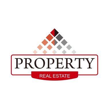 Logo real estate home building symbol property  vector