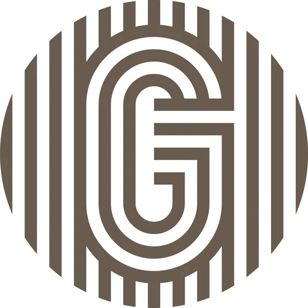 Logo Buchstabe Linie g Alphabet Vektordesign — Stockvektor