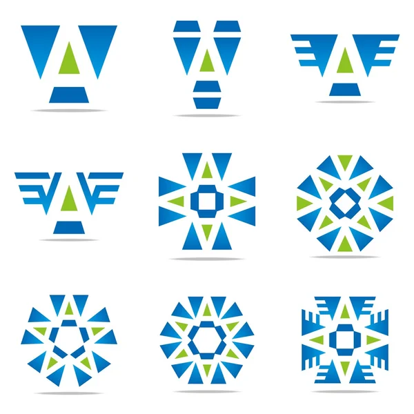 Logo all sales blue abstract symbol vector — Stock vektor