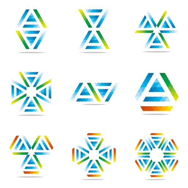 Logotipo todas las ventas vector símbolo abstracto azul — Vector de stock