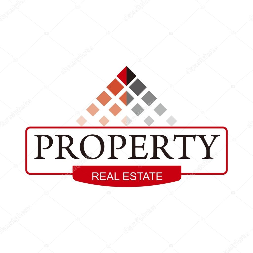 Logo real estate home building symbol property  vector