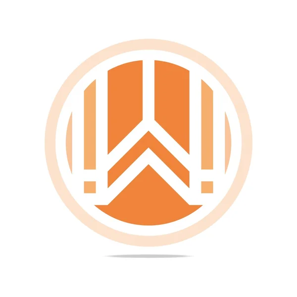 Logo letter W wings symbol design icons vector — Stok Vektör