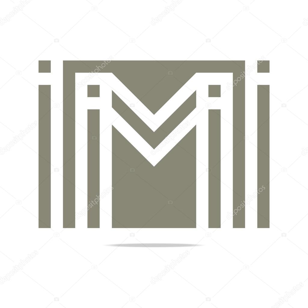 Logo letter M wings symbol design icons vector