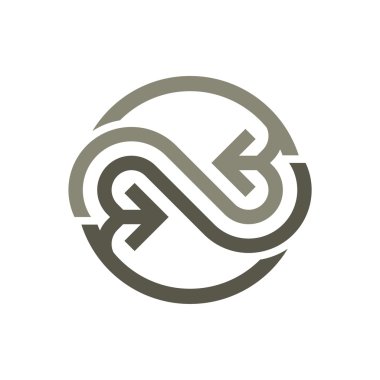 Logo Design Letter G Arch Shapes Symbol Icon Abstract Vector