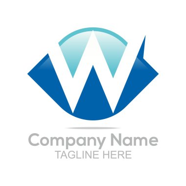 Logo Design Company Name Letter W Shapes Symbol Icon Abstarct Vector
