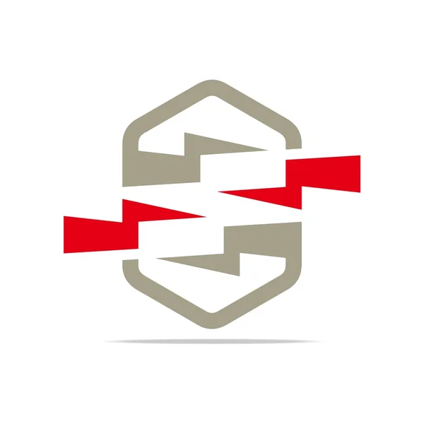 Logo electricity power icon design symbol abstract vector — ストックベクタ
