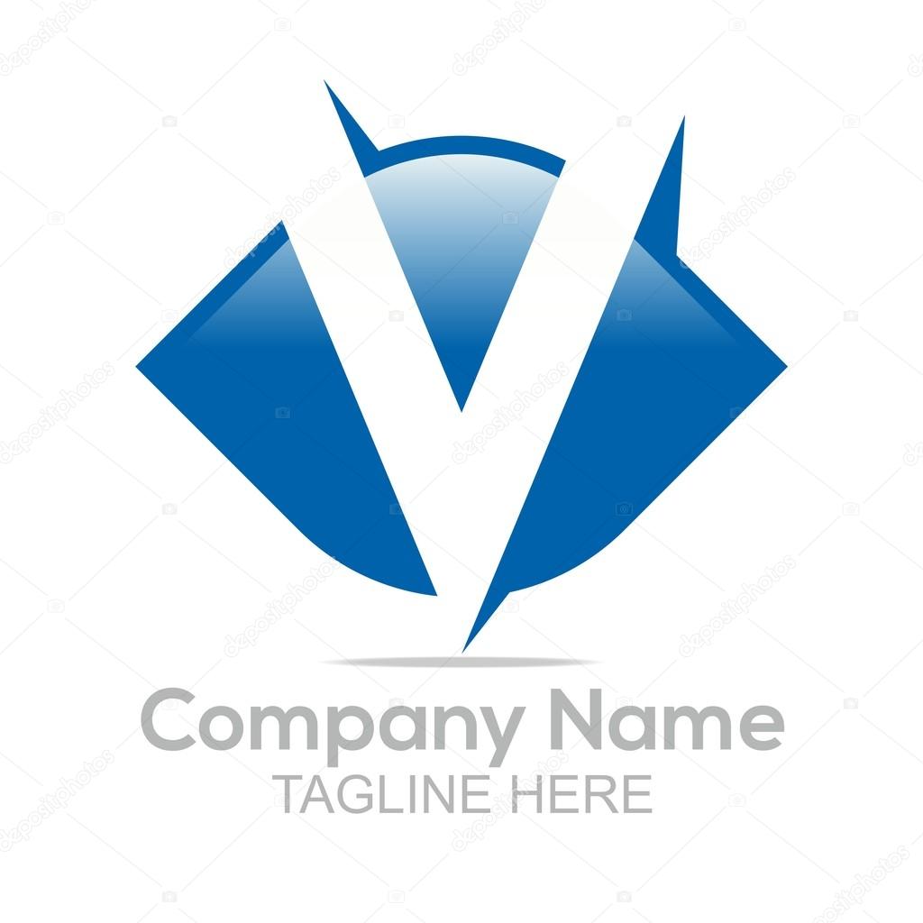 V Name Logo Logo Design Company Name Letter V Shapes Symbol Icon Abstarct Vector Stock Vector C Acongstudio