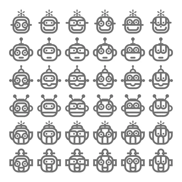 Logo Robot Head Silver Technology Icon Symbol Vector — стоковий вектор