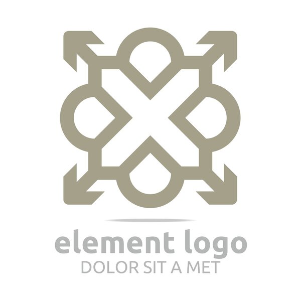 Logo Element Red Arrow Orange Design Symbol Icon