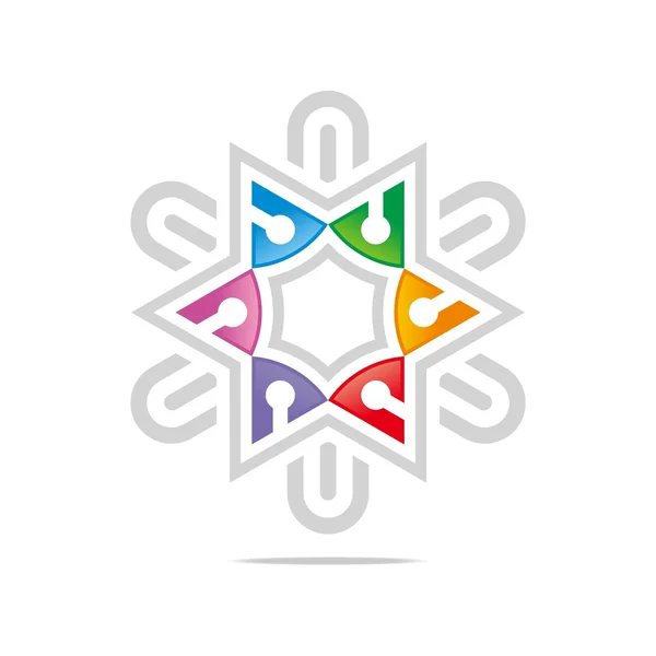 Logo colorful element design symbol icon vector Star — 스톡 벡터