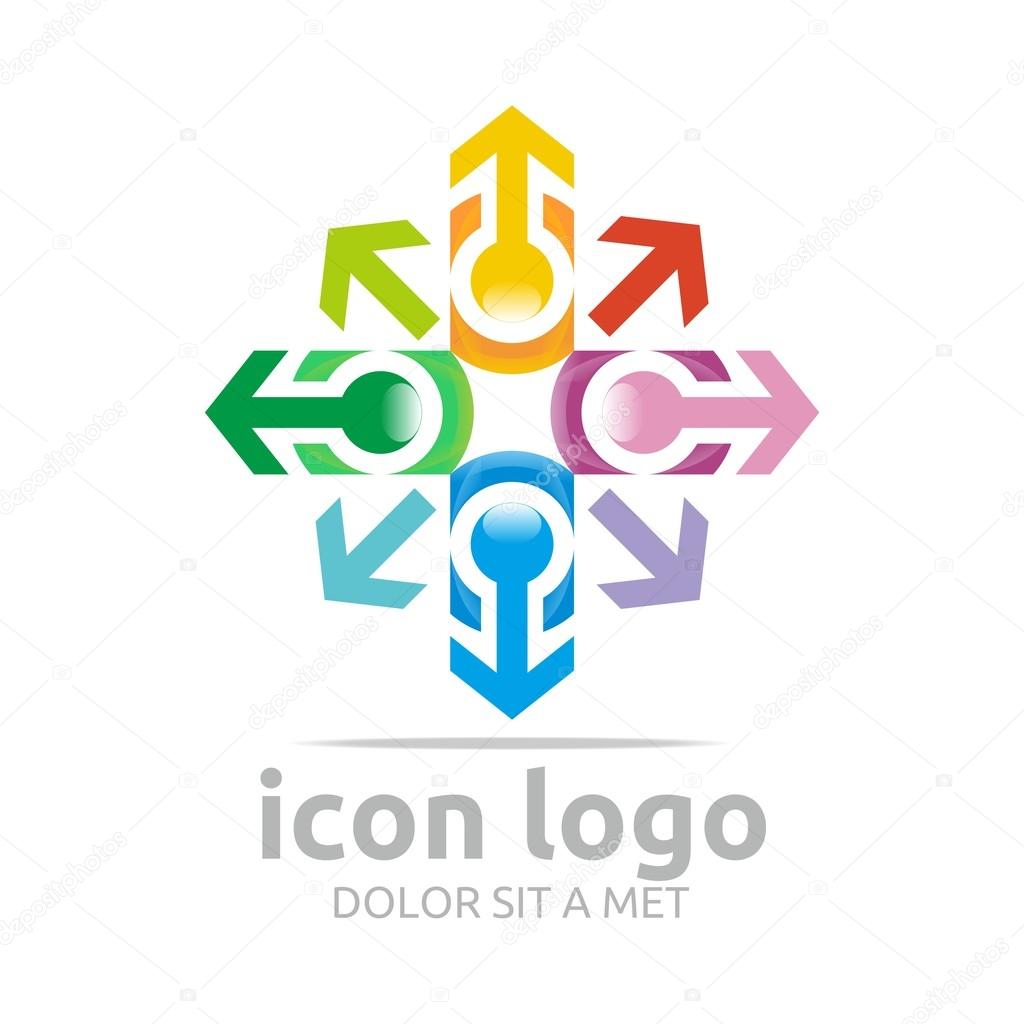 Orange, colorful, icon, circle, alphabet, lettering, abstract, arrow, element, design, alphabetical, direction, symbol, bussines, company