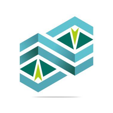 Logo tasarım öğesi ok sembol simge tasarlamak vektör