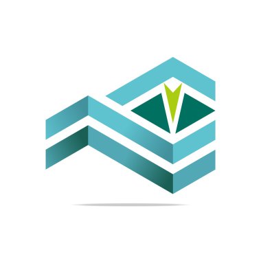 Logo tasarım öğesi ok sembol simge tasarlamak vektör