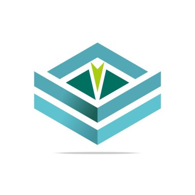 Logo tasarım öğesi ok sembol simge tasarlamak vektör