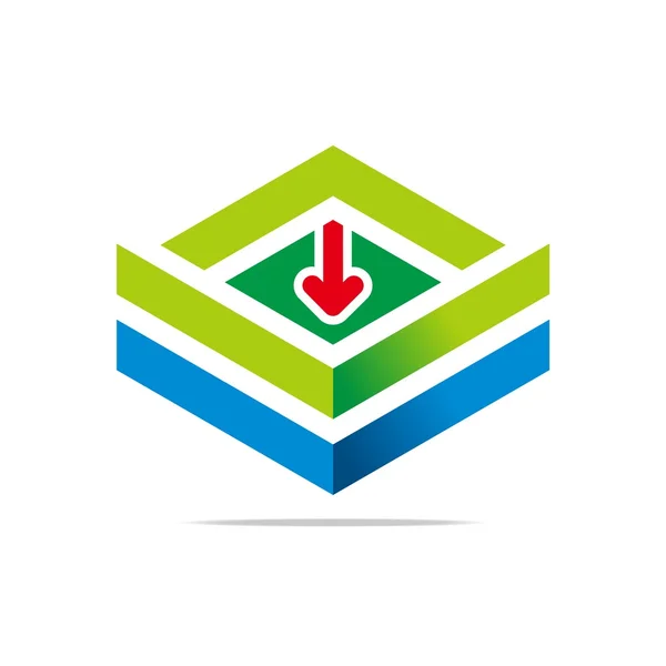 Logo Design Element Pfeil Symbol Symbol abstrakter Vektor — Stockvektor
