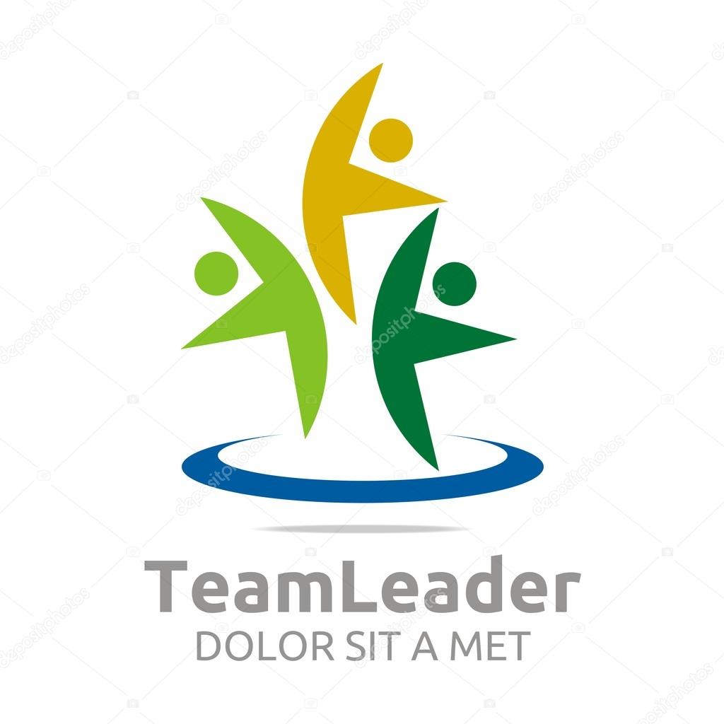 Teamleader, happy, logo, vector, colorful, bussiness, human, chairman, leader, supervision, leadership, community, guidance