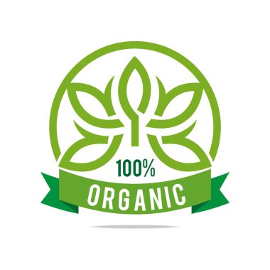 Logo doğal ürün organik sağlıklı Bahçe tasarlamak vektör
