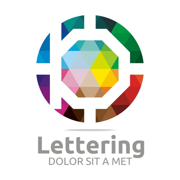 抽象的なロゴ レタリング B 虹アルファベットのデザインのベクトル — ストックベクタ