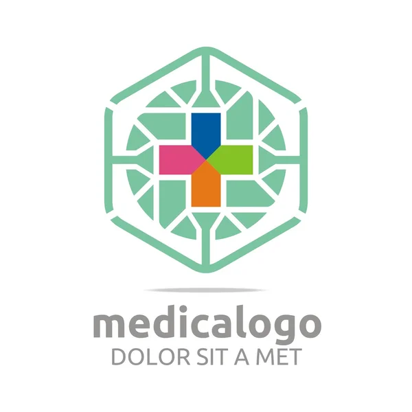 Logotipo abstrato hospital médico vetor de emergência saudável — Vetor de Stock