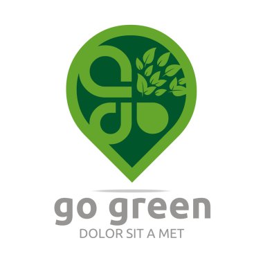 Logo doğal ürün organik sağlıklı Bahçe tasarlamak vektör
