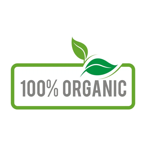 Logo natural product organic healthy garden design vector — Stock Vector