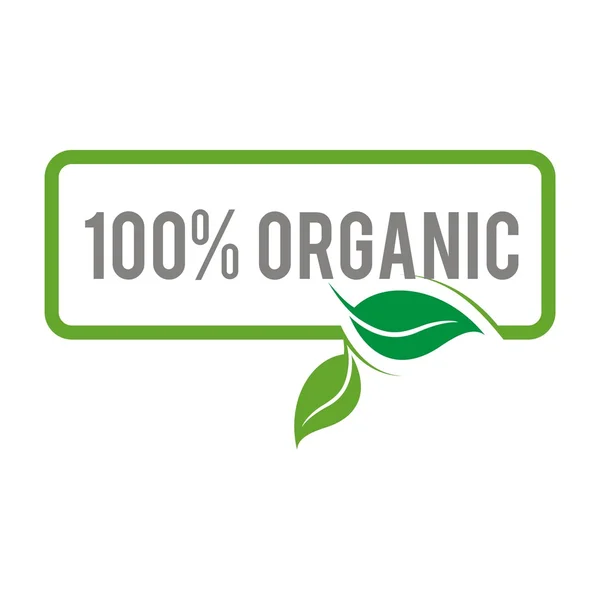 Logo produk alami organik vektor desain kebun yang sehat - Stok Vektor