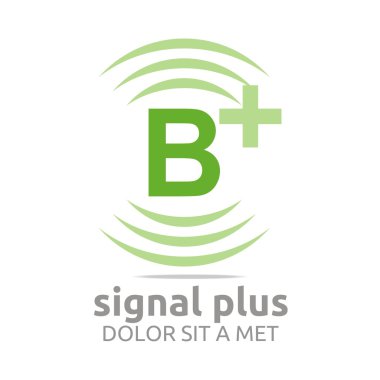 Renk alfabe kablosuz vektör yazı logo sinyal