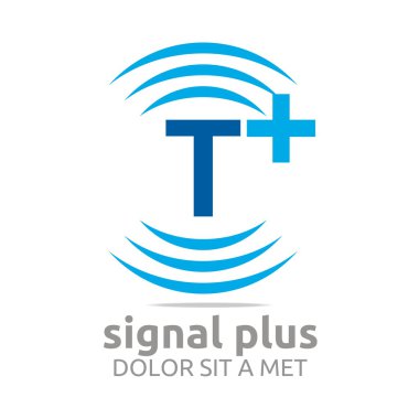 Renk alfabe kablosuz vektör yazı logo sinyal