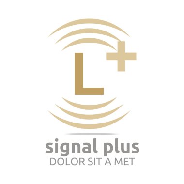 Renk alfabe kablosuz vektör yazı logo sinyal