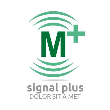 Renk alfabe kablosuz vektör yazı logo sinyal