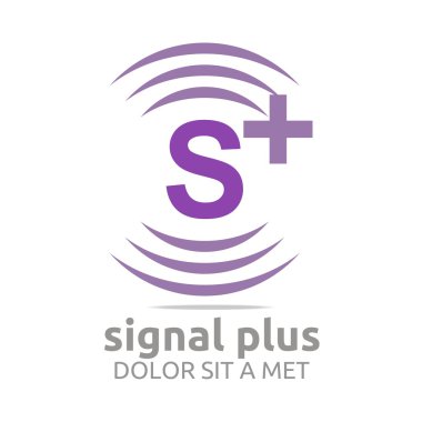 Renk alfabe kablosuz vektör yazı logo sinyal