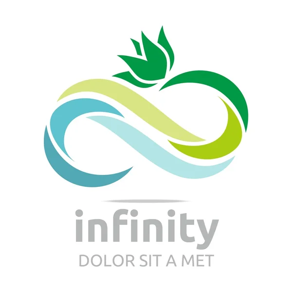Infinity logo aziendale aziendale lettera s vettore — Vettoriale Stock