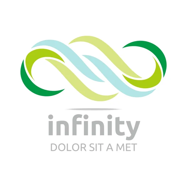 Logotipo infinito empresa empresa corporativa letra s vector — Vector de stock