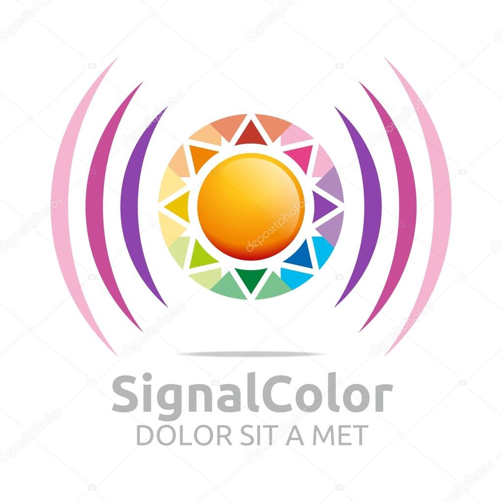 Rainbow, colorful, circle, wireless, wifi, internet, round, leaf, signal, logo, electromagnetic wave, network, icon, shapes, technology