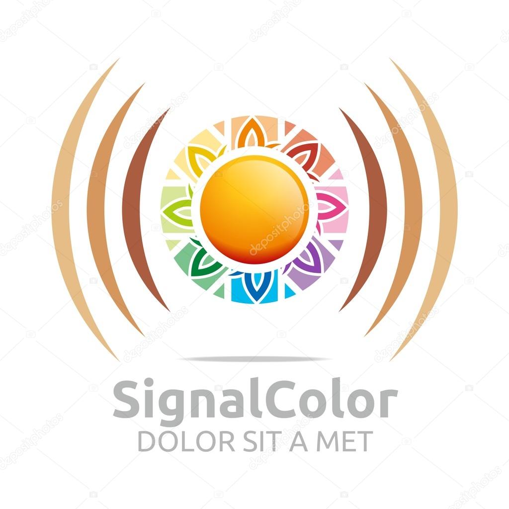 Rainbow, colorful, circle, wireless, wifi, internet, round, leaf, signal, logo, electromagnetic wave, network, icon, shapes, technology