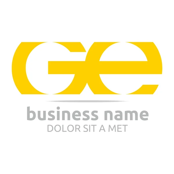 Logo písmeno G kombinace E lettemark design vektor — Stockový vektor