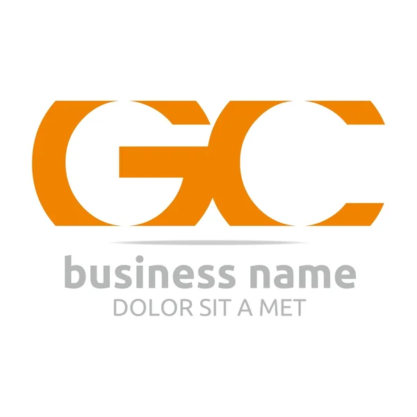 Logo letter G combination C lettemark design vector — Stockový vektor